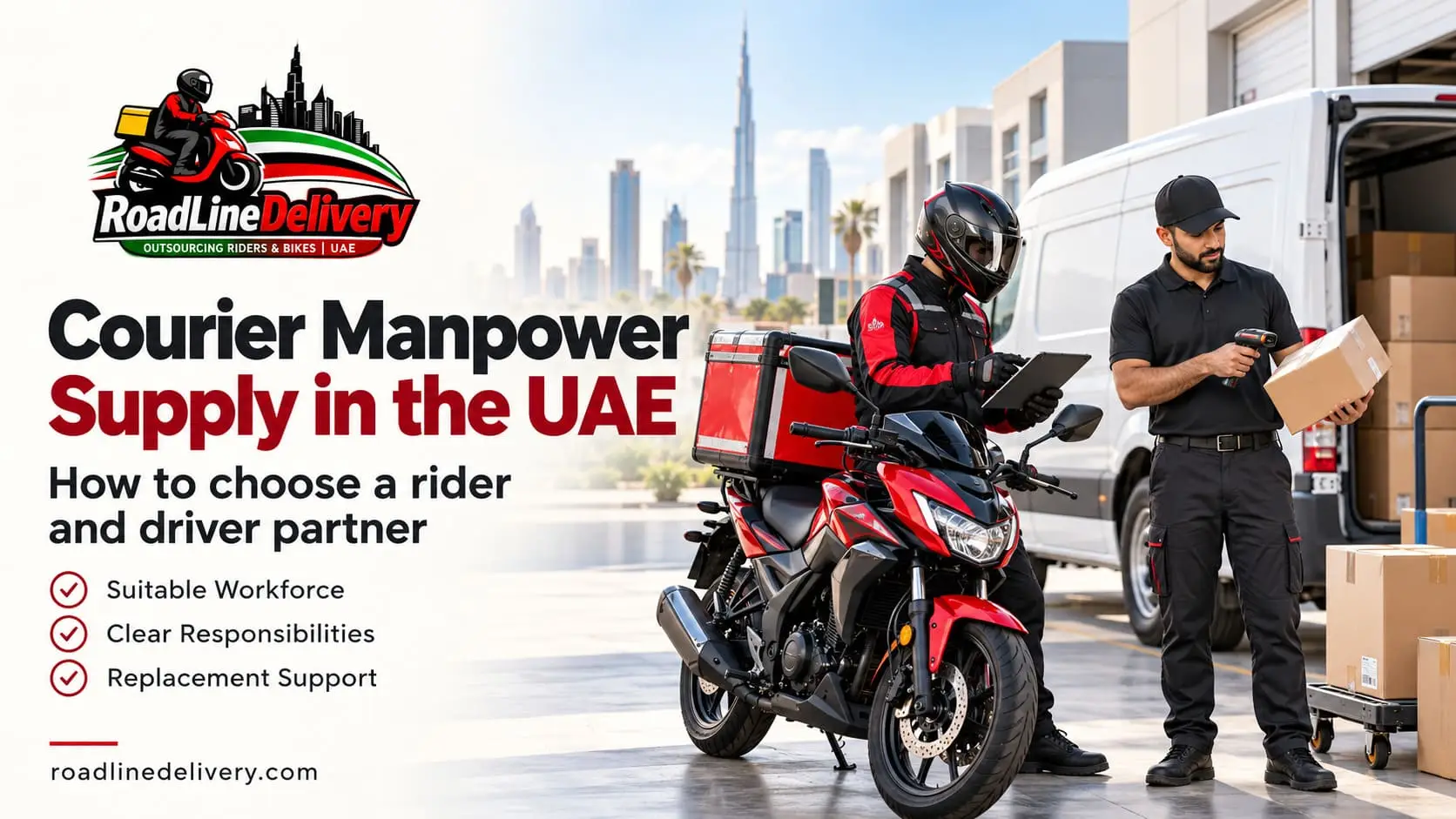 Courier Manpower Supply in UAE How to Choose a Rider and Driver Partner